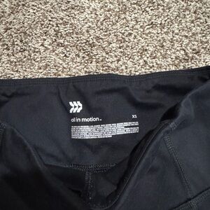 All in Motion Jet Black Activewear XS TALL
